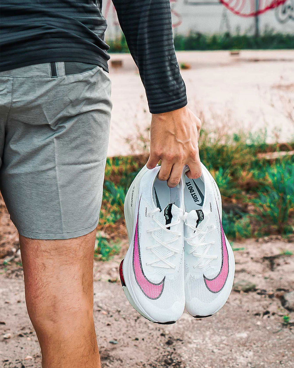 nike alphafly on feet