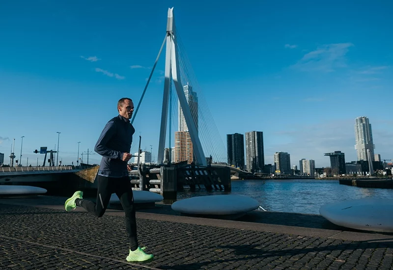 Rotterdam marathon lopen