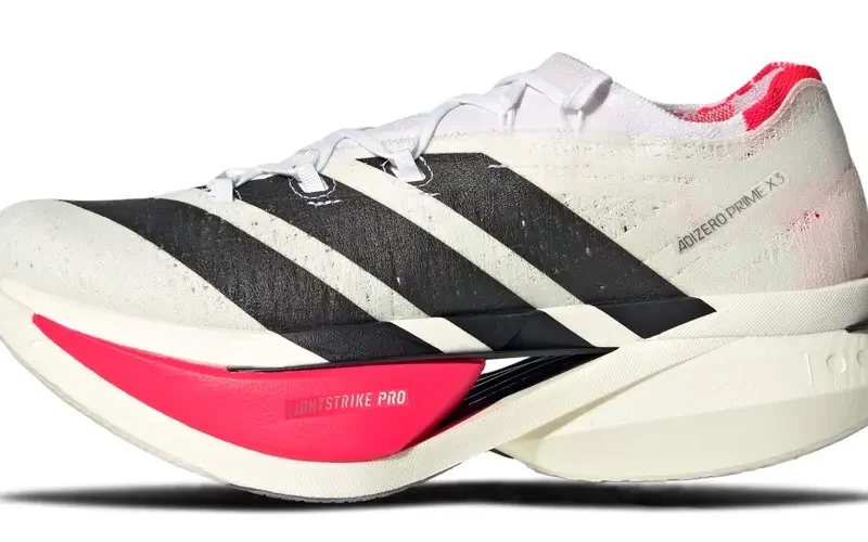 adidas Adizero Prime X3 Strung hardloopschoen, linkerzijaanzicht.